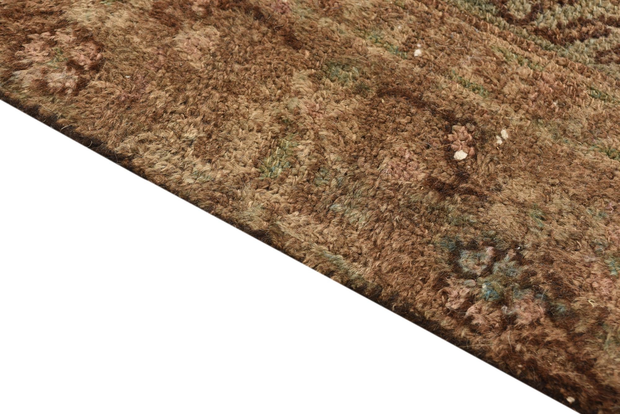 6' 5 x 9' Hand Knotted Ultra Vintage Persian Wool Rug