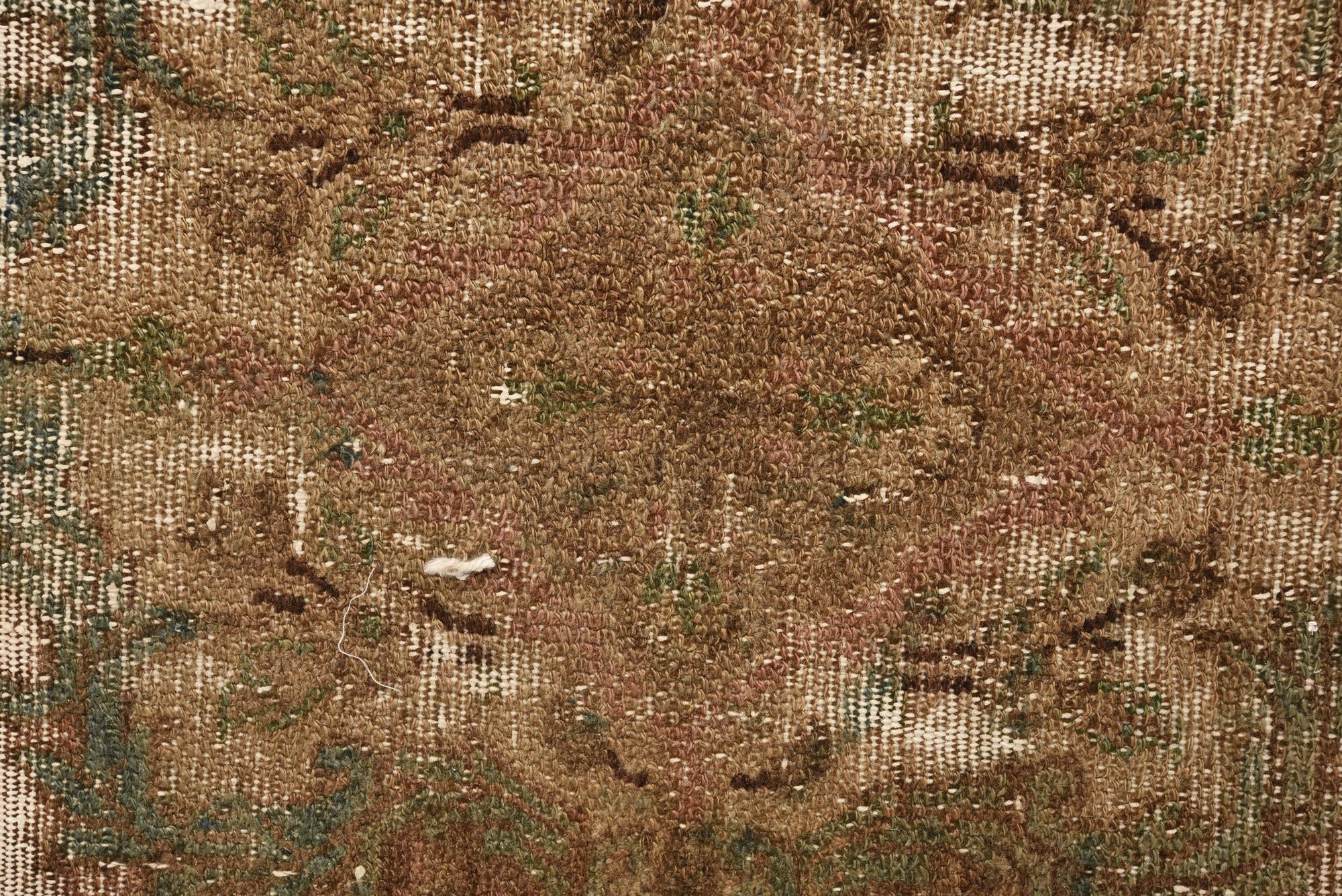 6' 5 x 9' Hand Knotted Ultra Vintage Persian Wool Rug