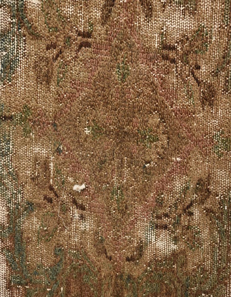 Detail image of 6' 5 x 9'  Hand Knotted Ultra Vintage Persian Wool Rug