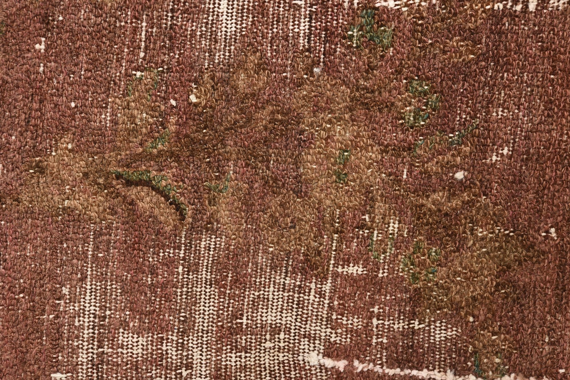 6' 5 x 9' Hand Knotted Ultra Vintage Persian Wool Rug