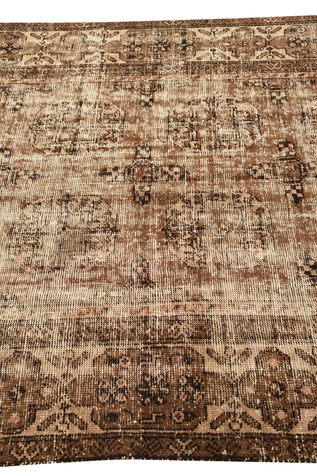 4' 10 x 9' 5 Hand Knotted Ultra Vintage Persian Wool Rug