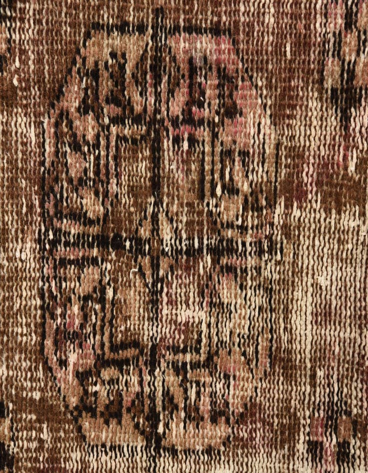 Detail image of 4' 10 x 9' 5  Hand Knotted Ultra Vintage Persian Wool Rug