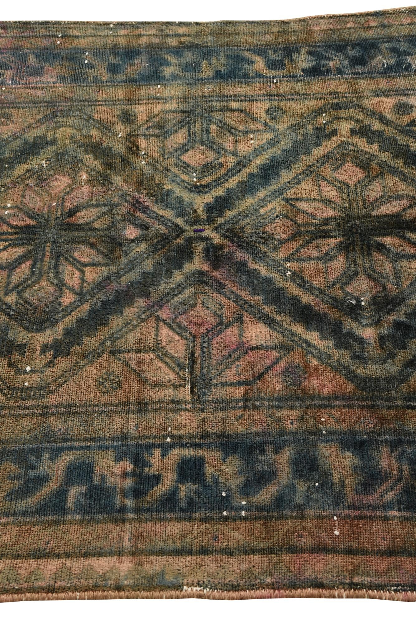 4' 6 x 7' Hand Knotted Ultra Vintage Persian Wool Rug