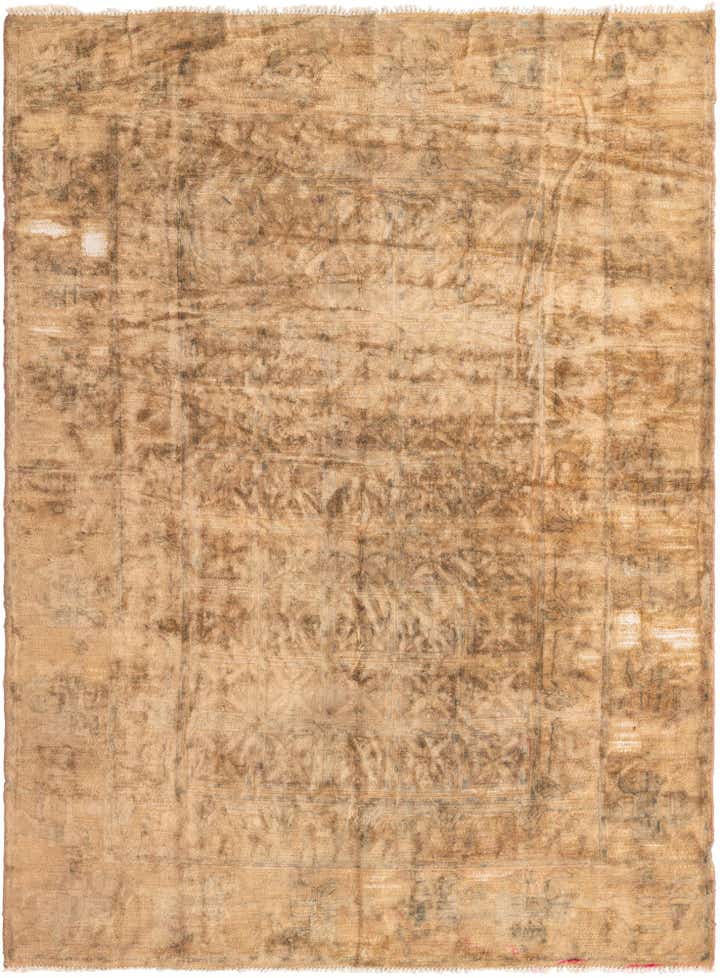 5' 6 x 7' 6 Hand Knotted Ultra Vintage Persian Wool Rug