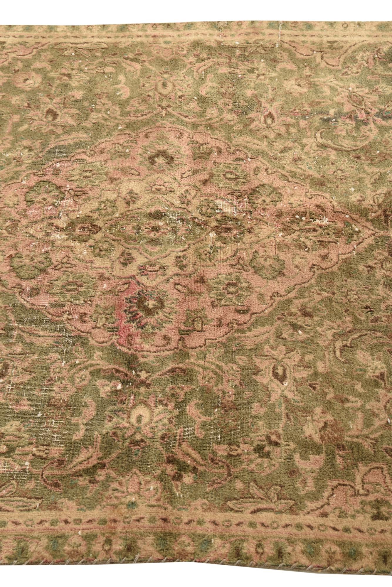 4' 4 x 7' 5 Hand Knotted Ultra Vintage Persian Wool Rug