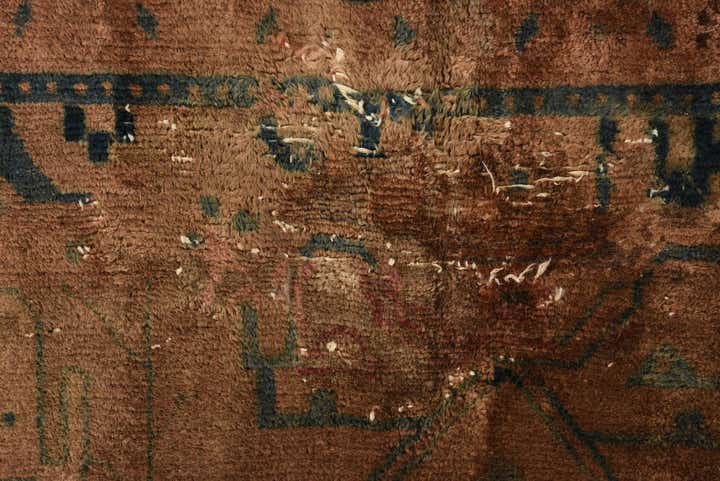 5' 6 x 10' 9 Hand Knotted Ultra Vintage Persian Wool Rug
