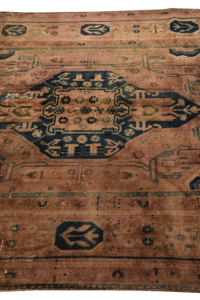 5' 6 x 10' 9 Hand Knotted Ultra Vintage Persian Wool Rug