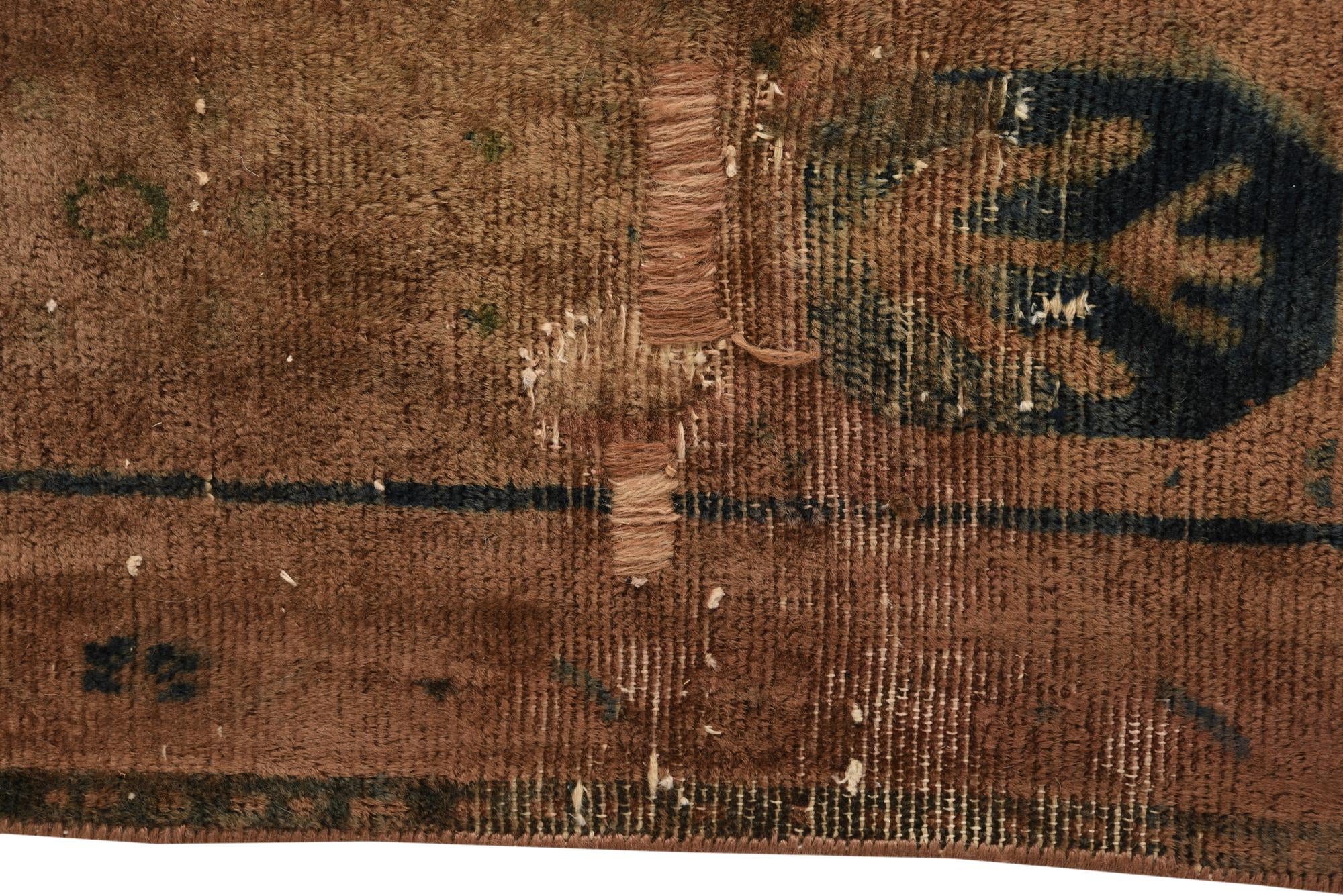 5' 6 x 10' 9 Hand Knotted Ultra Vintage Persian Wool Rug