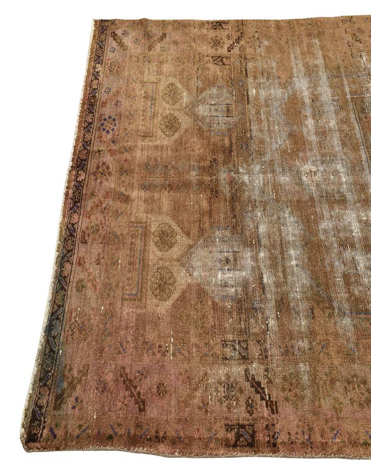 Detail image of 5' 1 x 8'  Hand Knotted Ultra Vintage Persian Wool Rug