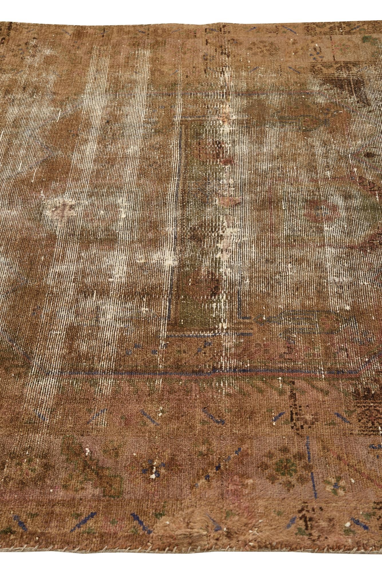 5' 1 x 8' Hand Knotted Ultra Vintage Persian Wool Rug