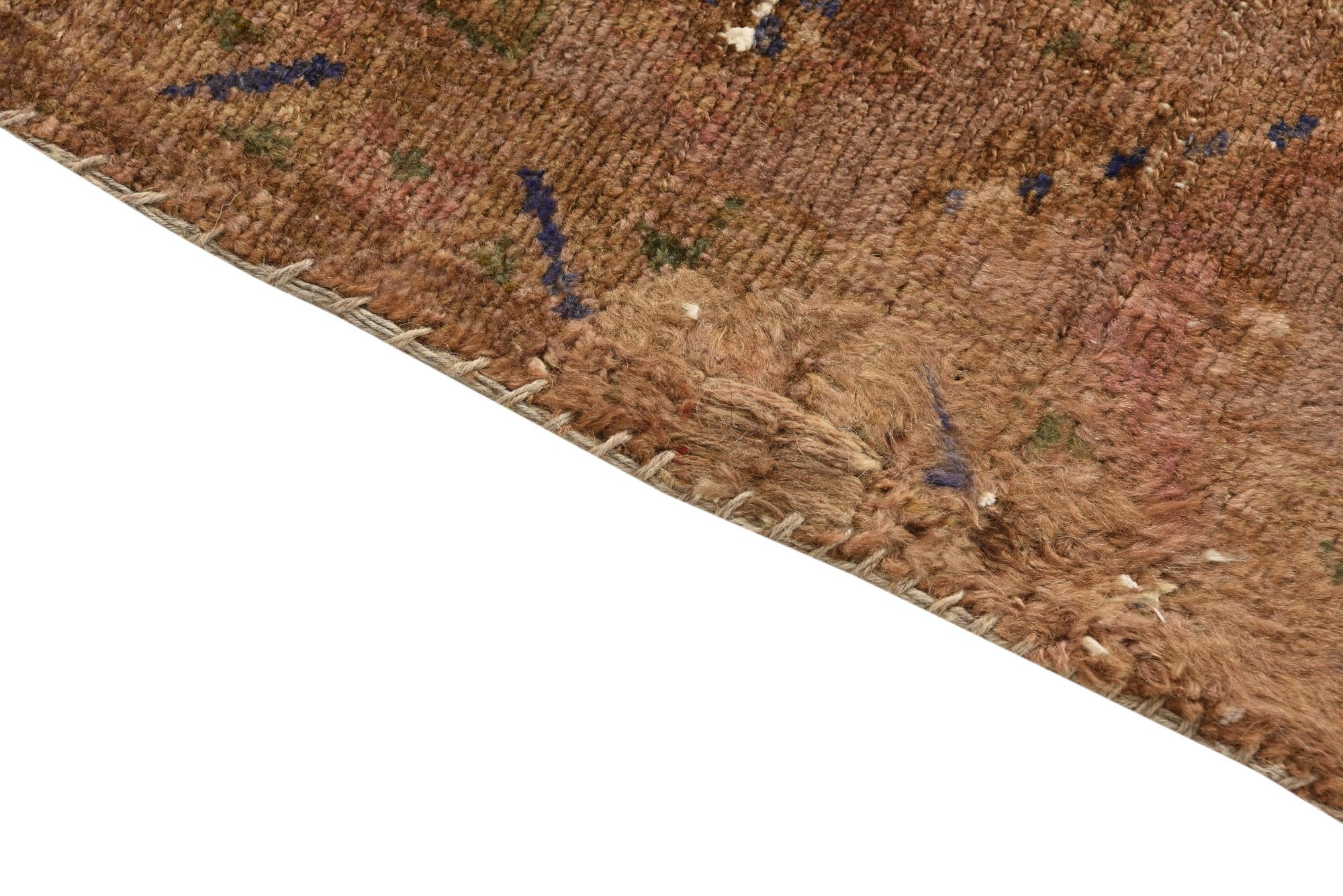 5' 1 x 8' Hand Knotted Ultra Vintage Persian Wool Rug
