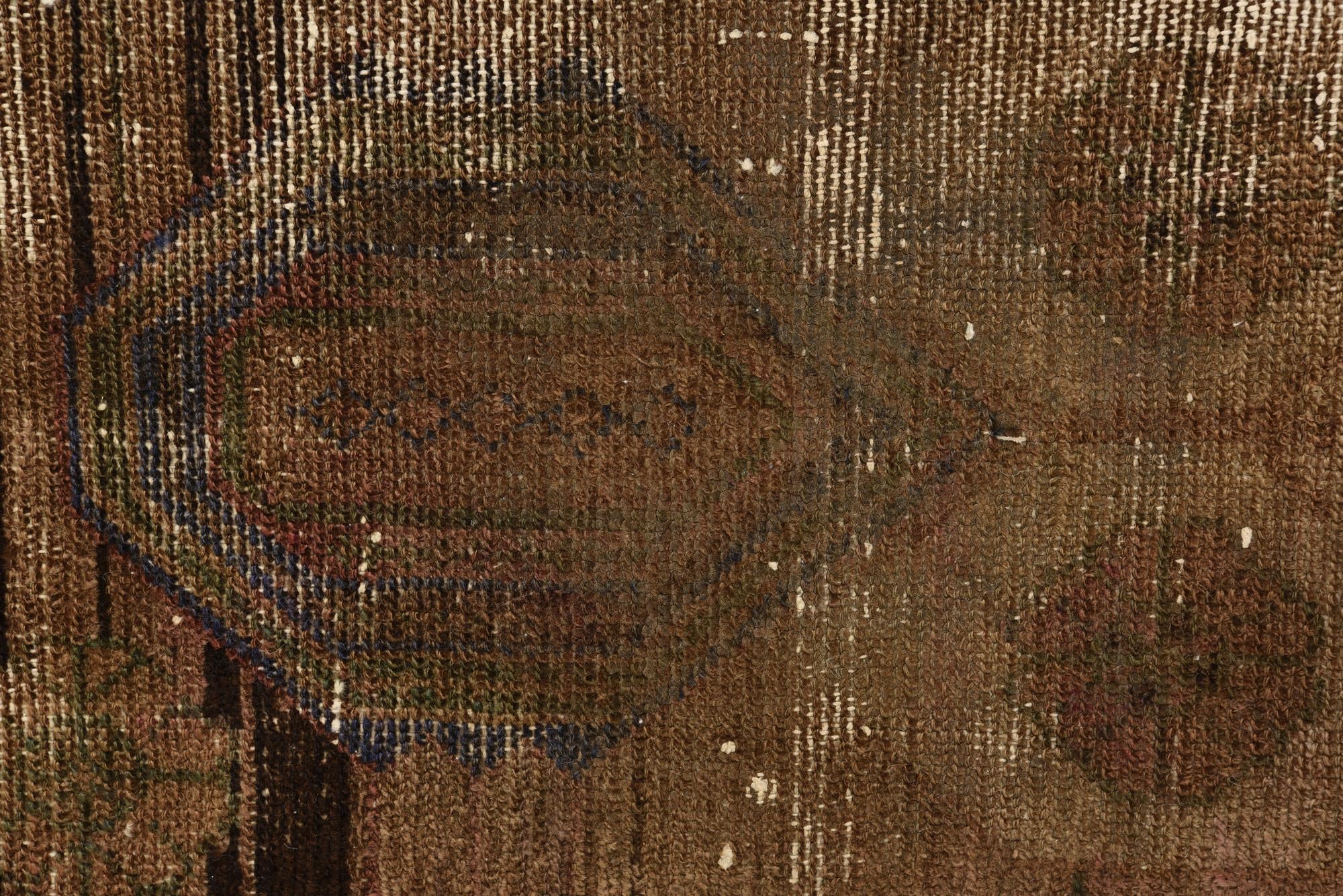 5' 1 x 8' Hand Knotted Ultra Vintage Persian Wool Rug