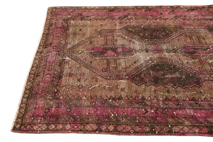 145cm x 235cm anudado a mano Ultra Vintage Alfombra Persa Lana
