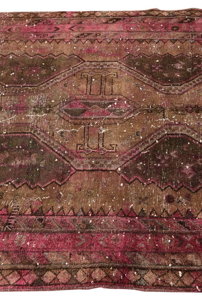 145cm x 235cm anudado a mano Ultra Vintage Alfombra Persa Lana
