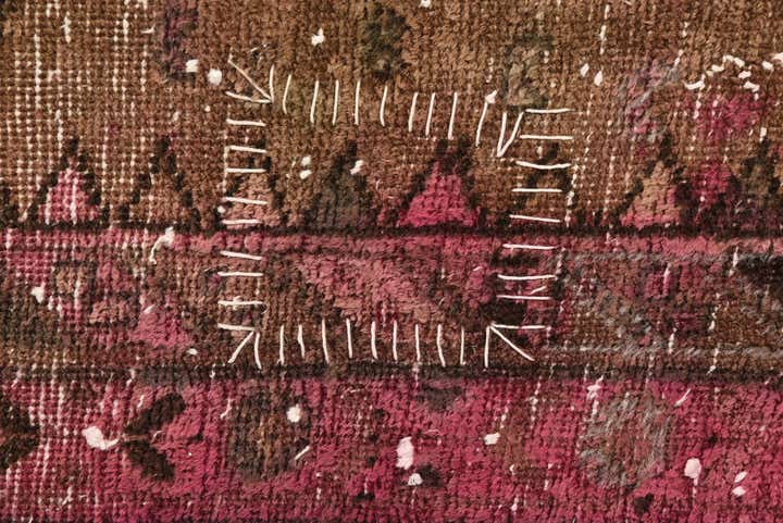 145cm x 235cm anudado a mano Ultra Vintage Alfombra Persa Lana