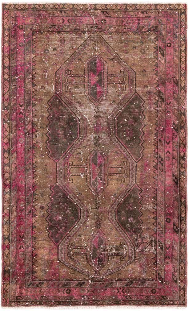 145cm x 235cm anudado a mano Ultra Vintage Alfombra Persa Lana