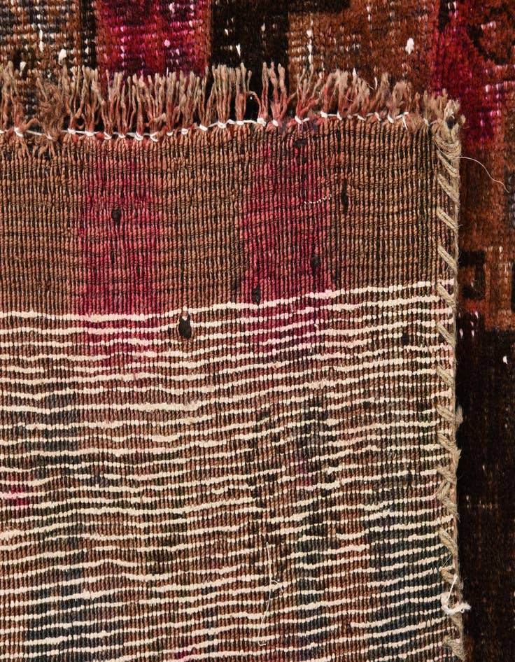 Detail image of 4' 6 x 6' 4  Hand Knotted Ultra Vintage Persian Wool Rug