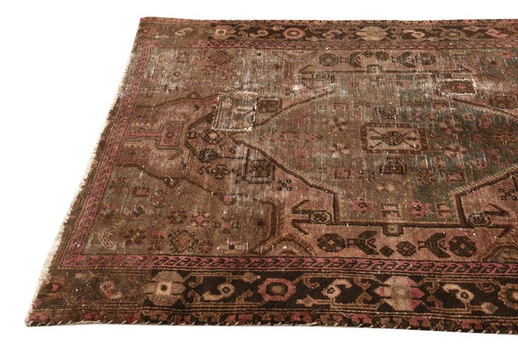 Detail image of 4' x 5' 9 Hand Knotted Ultra Vintage Persian Wool Rug