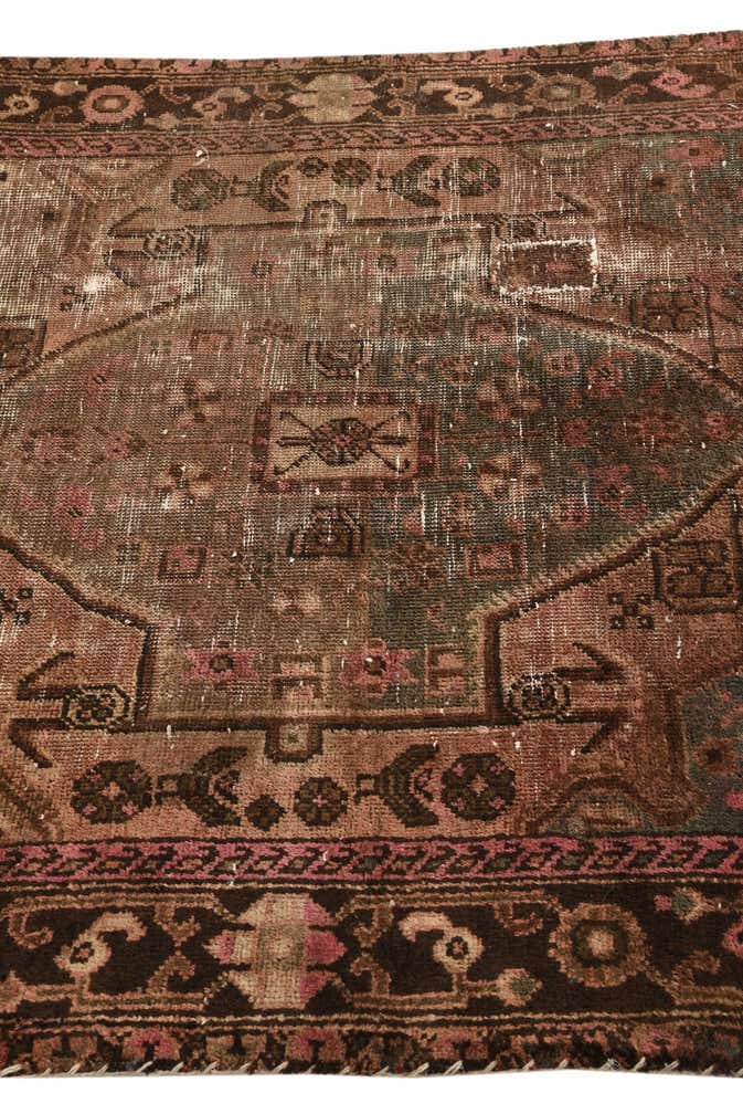 4' x 5' 9 Hand Knotted Ultra Vintage Persian Wool Rug
