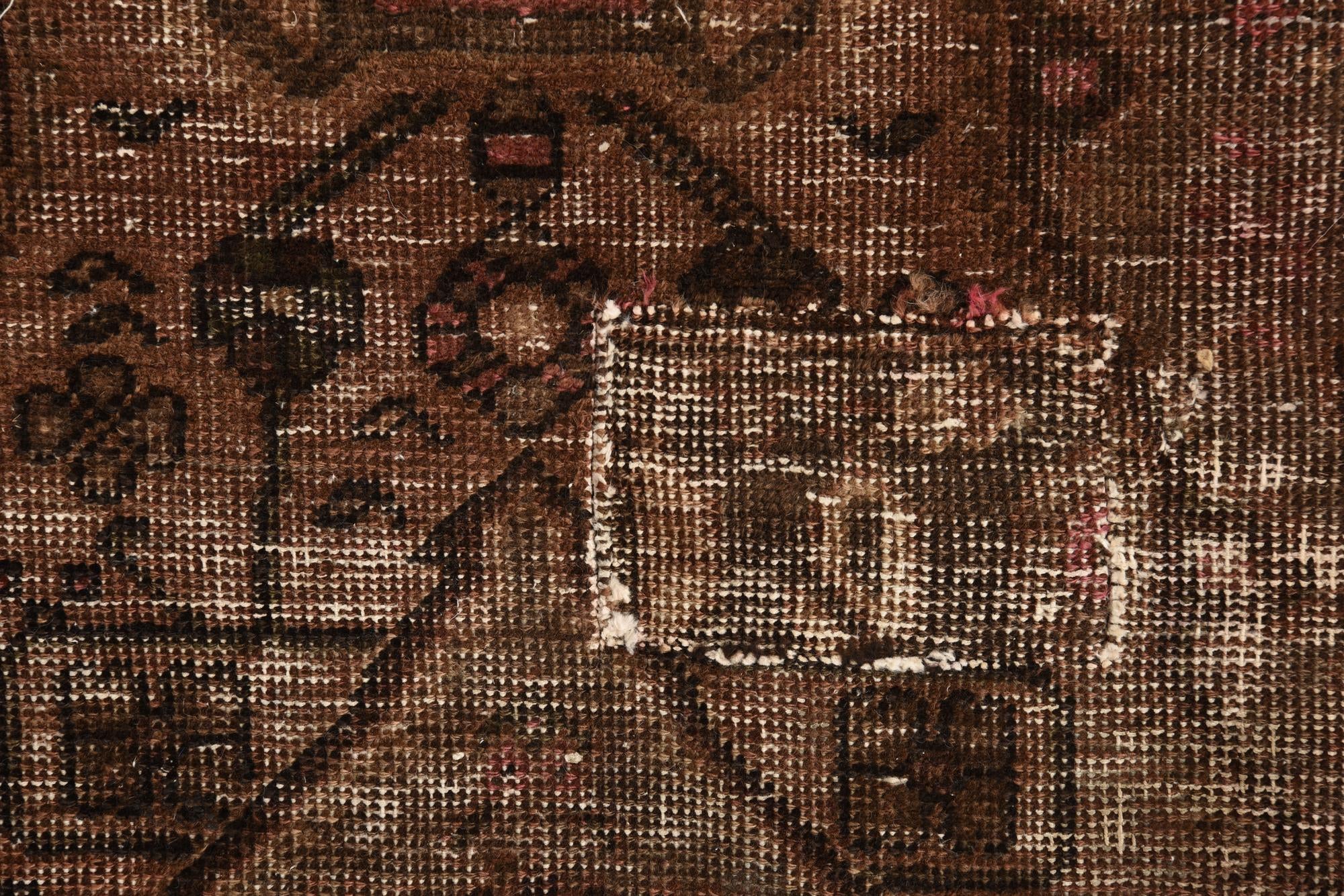 4' x 5' 9 Hand Knotted Ultra Vintage Persian Wool Rug