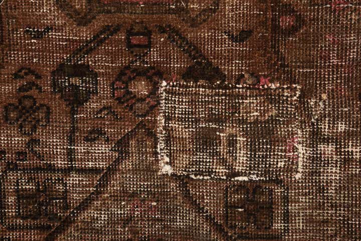 4' x 5' 9 Hand Knotted Ultra Vintage Persian Wool Rug
