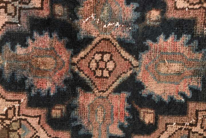 5' x 9' 5 Hand Knotted Ultra Vintage Persian Wool Rug