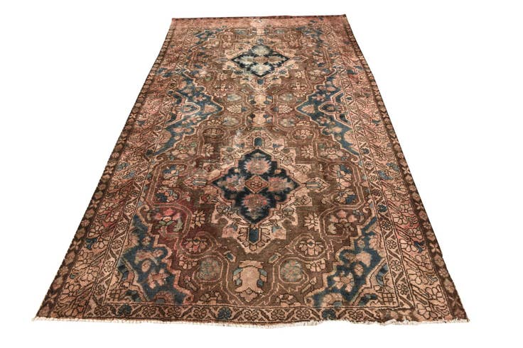 Detail image of 5' x 9' 5 Hand Knotted Ultra Vintage Persian Wool Rug