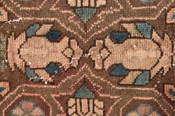 5' x 9' 5 Hand Knotted Ultra Vintage Persian Wool Rug