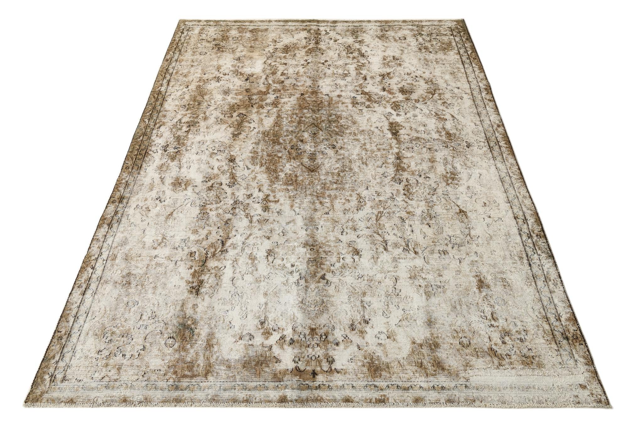 7' 1 x 10' 4 Hand Knotted Ultra Vintage Persian Wool Rug