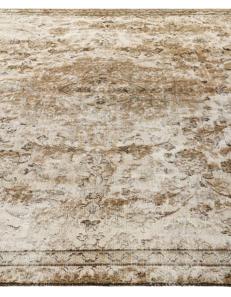 Detail image of 7' 1 x 10' 4  Hand Knotted Ultra Vintage Persian Wool Rug
