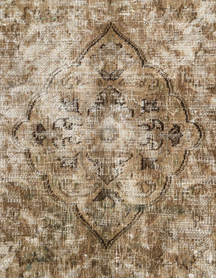 Detail image of 7' 1 x 10' 4  Hand Knotted Ultra Vintage Persian Wool Rug