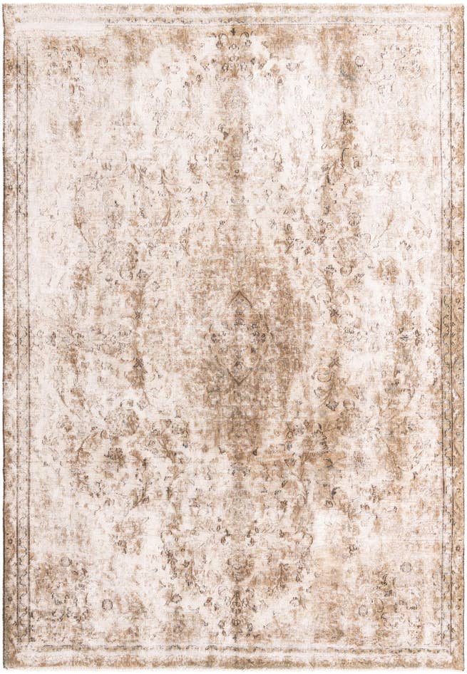 Detail image of 7' 1 x 10' 4 Hand Knotted Ultra Vintage Persian Wool Rug