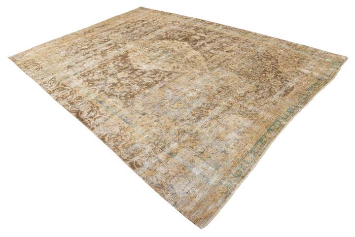 8' 7 x 12' 4 Hand Knotted Ultra Vintage Persian Wool Rug