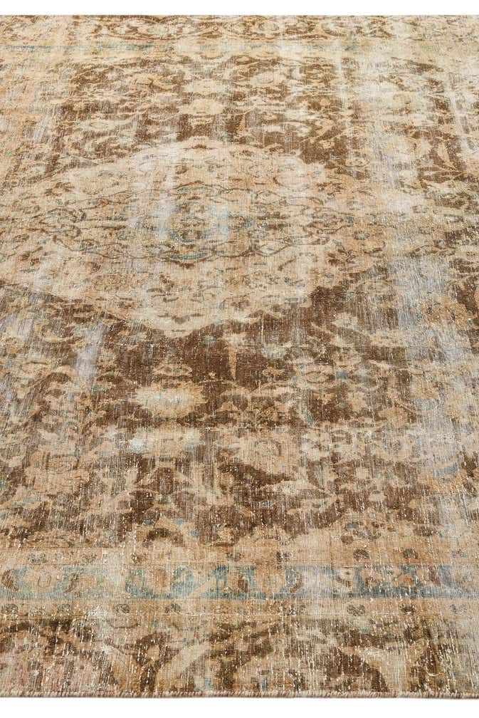 8' 7 x 12' 4 Hand Knotted Ultra Vintage Persian Wool Rug