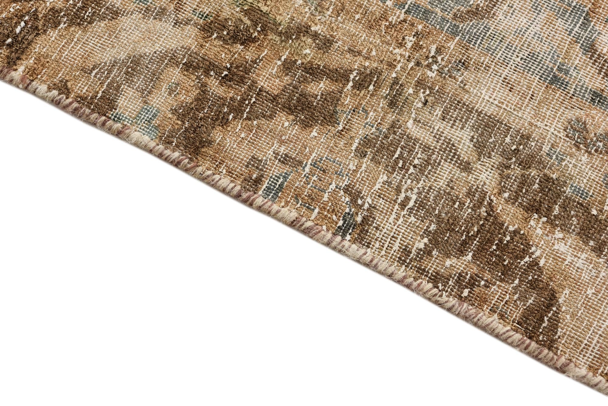 8' 7 x 12' 4 Hand Knotted Ultra Vintage Persian Wool Rug