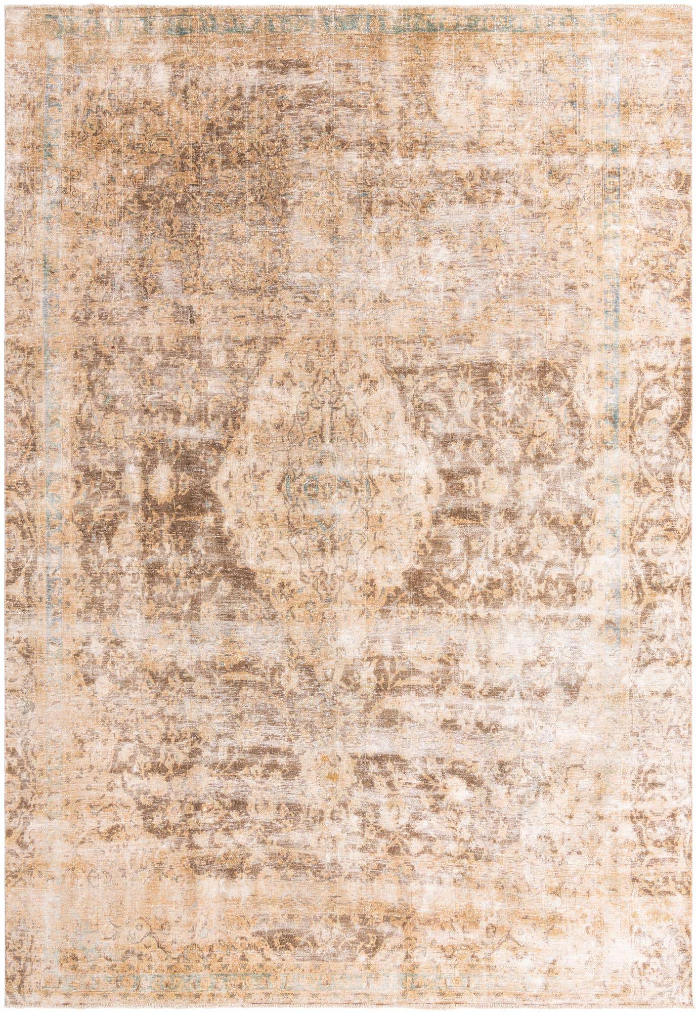 8' 7 x 12' 4 Hand Knotted Ultra Vintage Persian Wool Rug