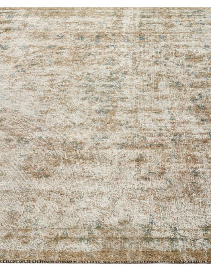 Detail image of 6' 10 x 11'  Hand Knotted Ultra Vintage Persian Wool Rug