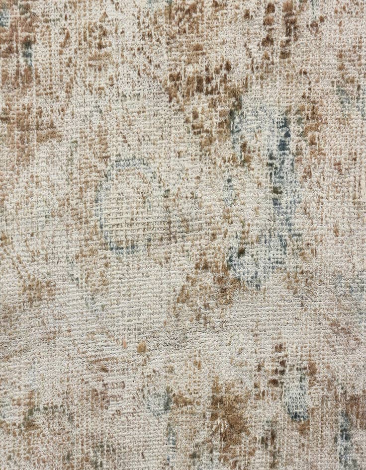 Detail image of 6' 10 x 11'  Hand Knotted Ultra Vintage Persian Wool Rug