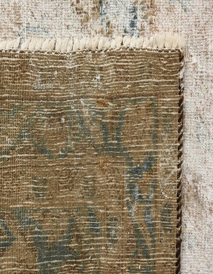 Detail image of 6' 10 x 11'  Hand Knotted Ultra Vintage Persian Wool Rug