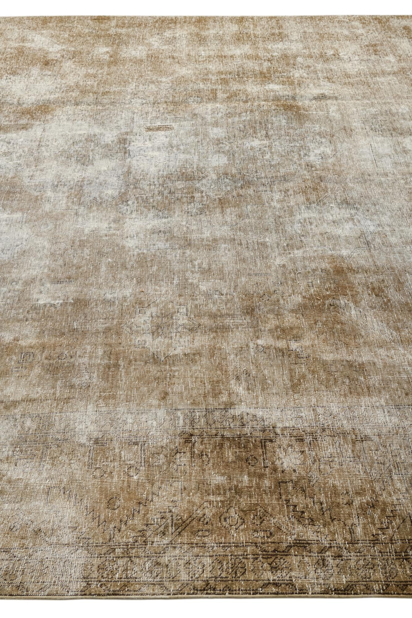 8' 7 x 12' Hand Knotted Ultra Vintage Persian Wool Rug