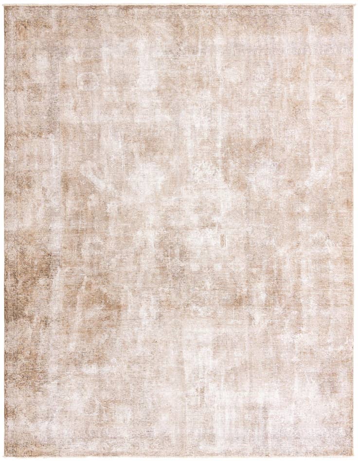 Detail image of 8' 7 x 12' Hand Knotted Ultra Vintage Persian Wool Rug