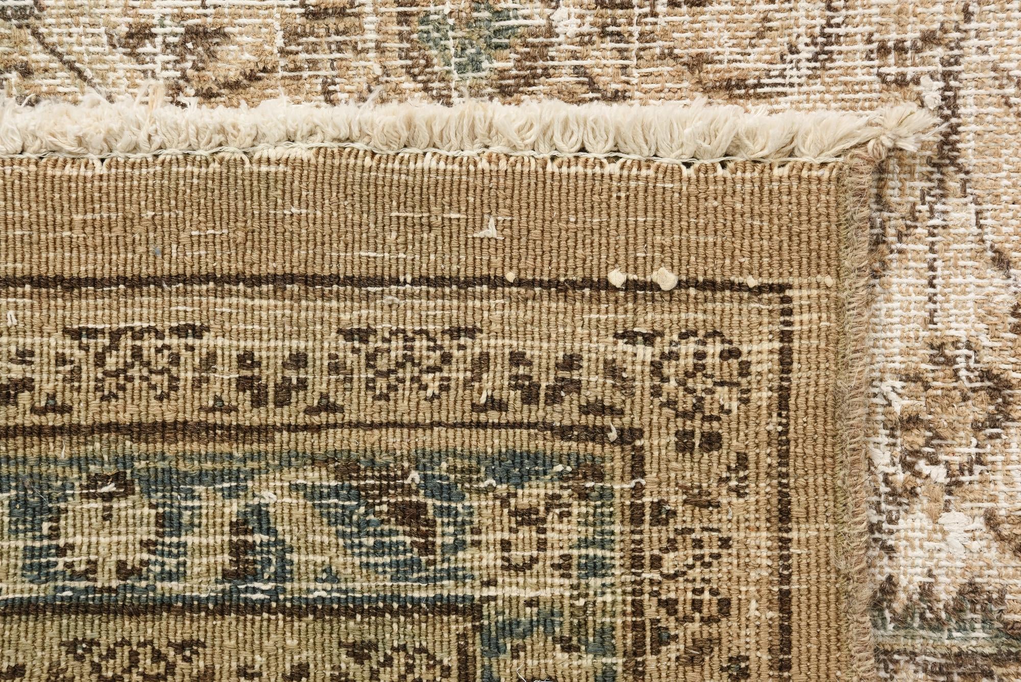 8' x 11' Hand Knotted Ultra Vintage Persian Wool Rug