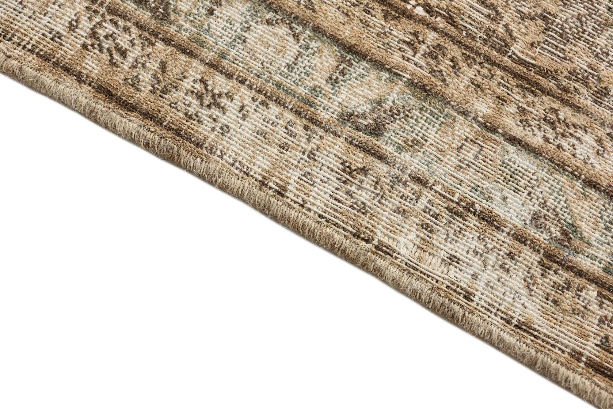 8' x 11' Hand Knotted Ultra Vintage Persian Wool Rug