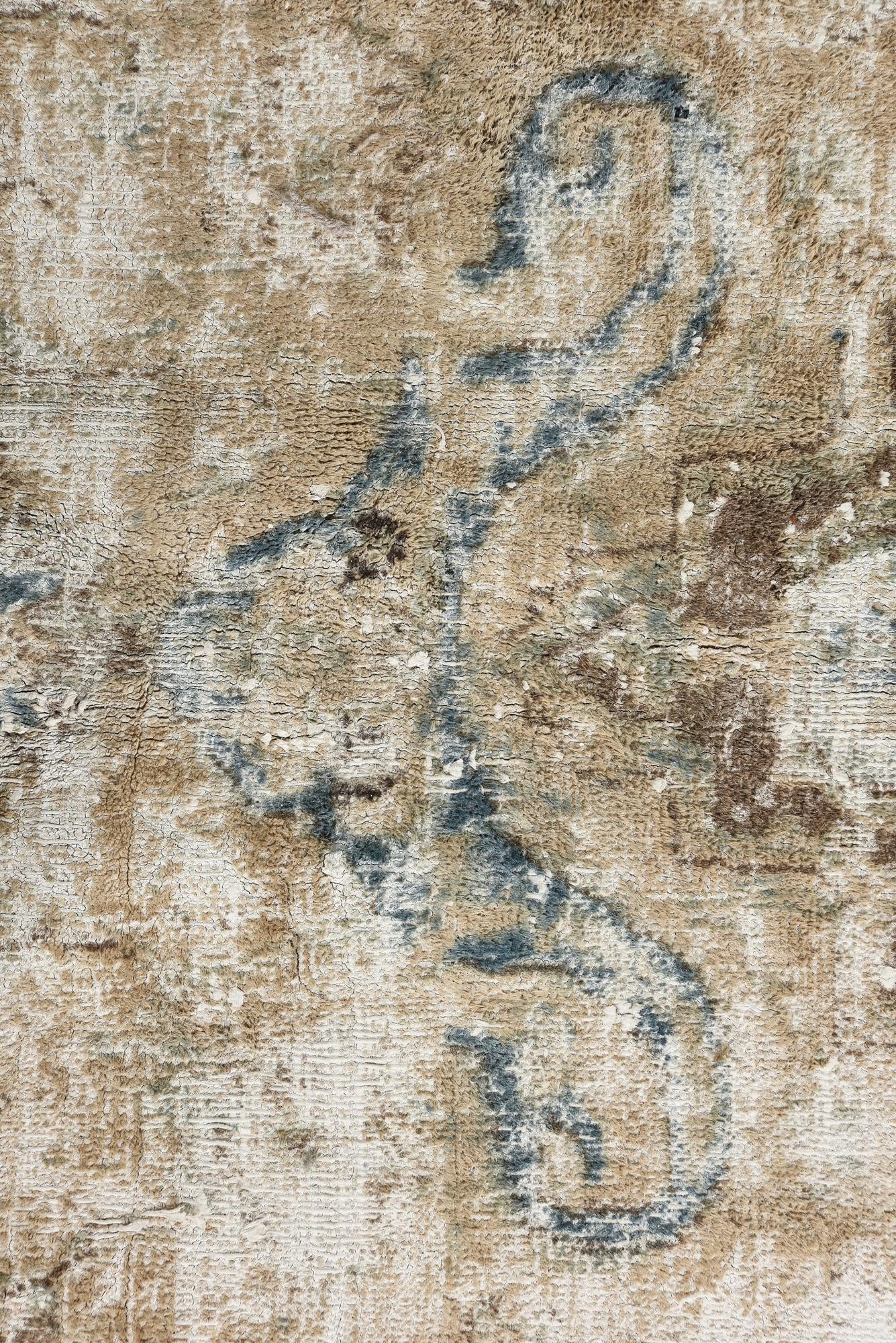 7' x 10' 2 Hand Knotted Ultra Vintage Persian Wool Rug