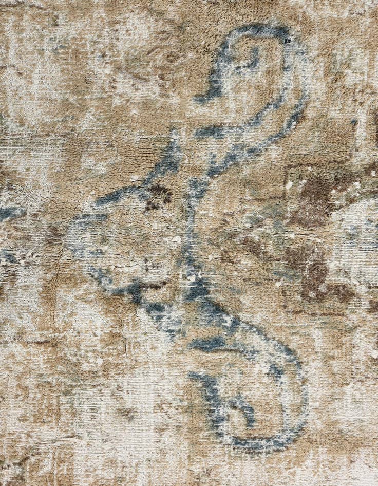 Detail image of 7' x 10' 2  Hand Knotted Ultra Vintage Persian Wool Rug