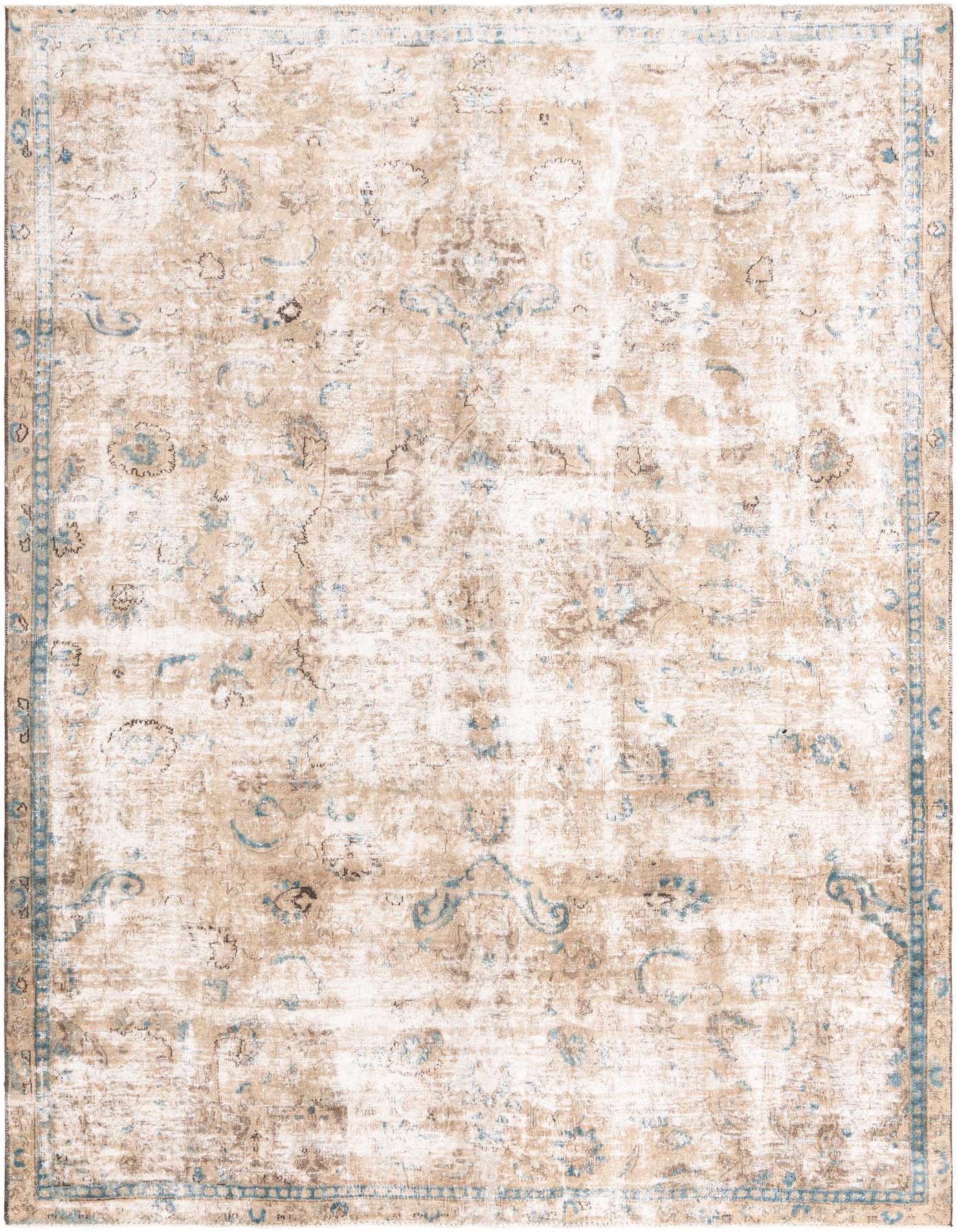 Primary image 7' x 10' 2  Hand Knotted Ultra Vintage Persian Wool Rug