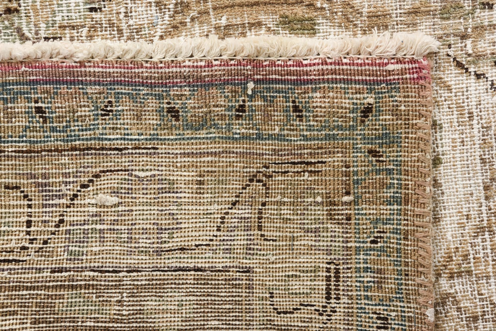 9' 3 x 13' 7 Hand Knotted Ultra Vintage Persian Wool Rug
