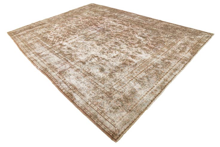 Detail image of 9' 3 x 12' 3 Hand Knotted Ultra Vintage Persian Wool Rug