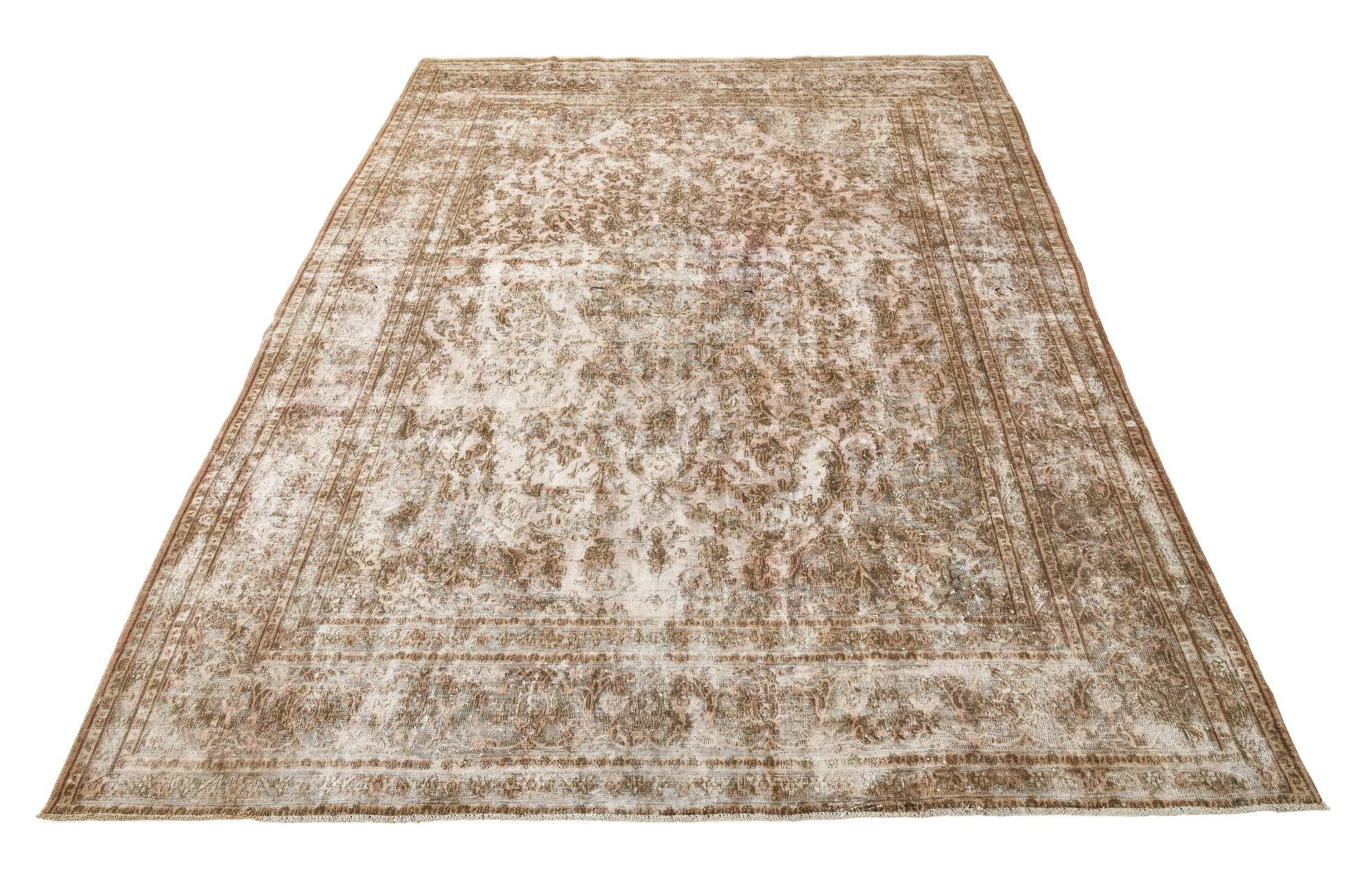 9' 3 x 12' 3 Hand Knotted Ultra Vintage Persian Wool Rug