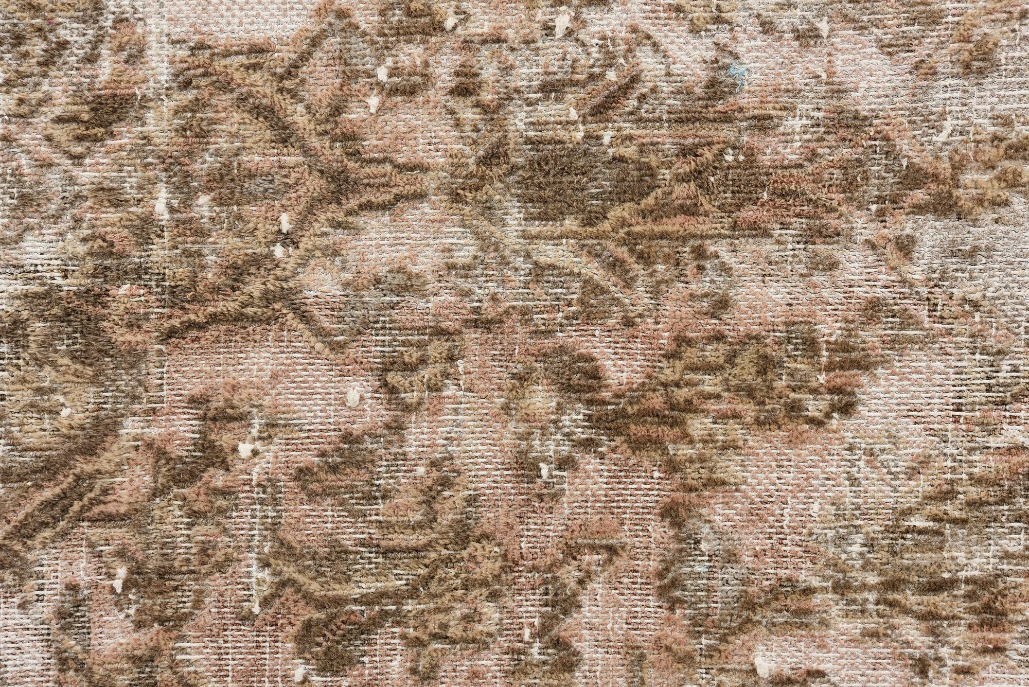 9' 3 x 12' 3 Hand Knotted Ultra Vintage Persian Wool Rug